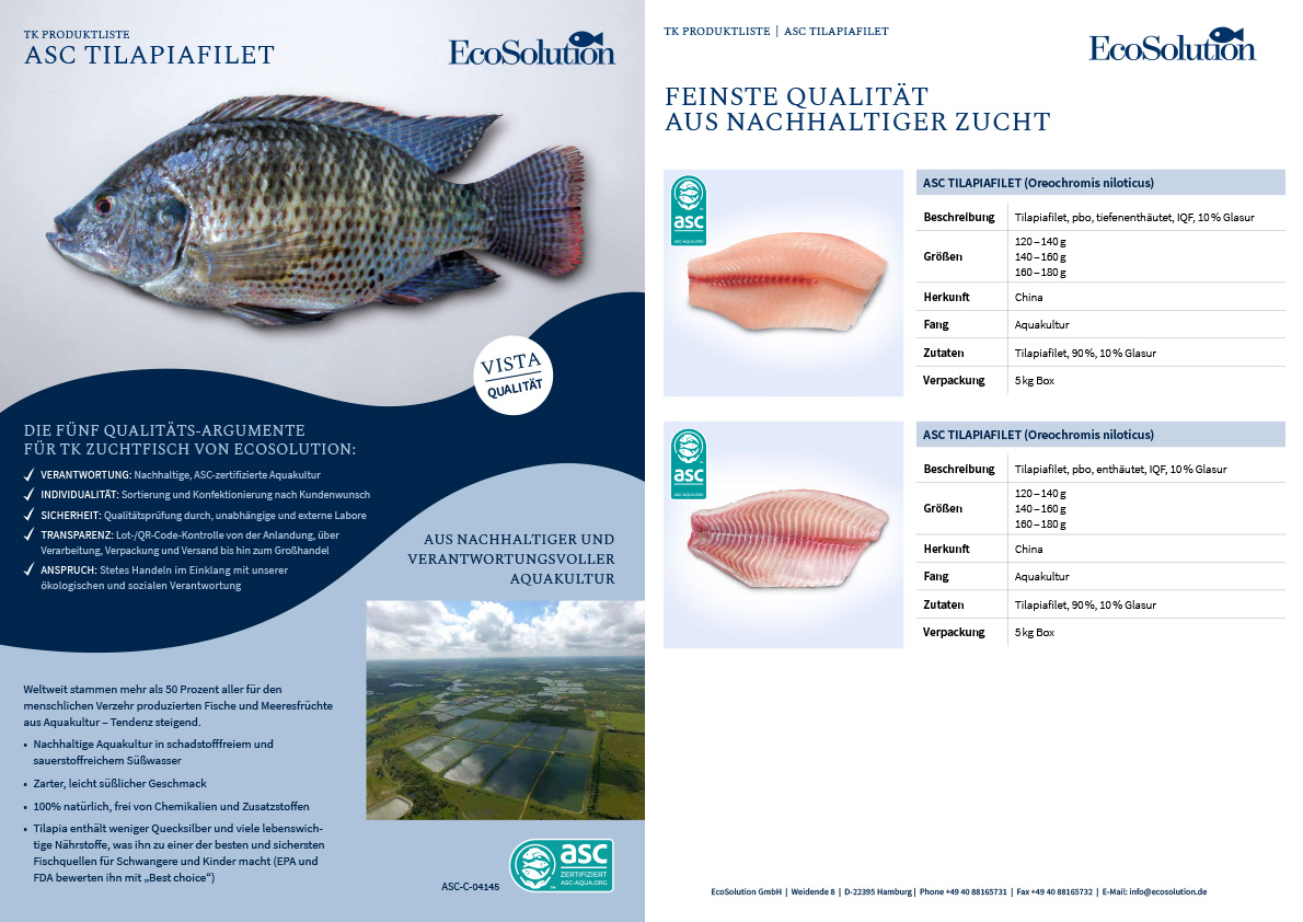 EcoSolution ASC Tilapiafilets